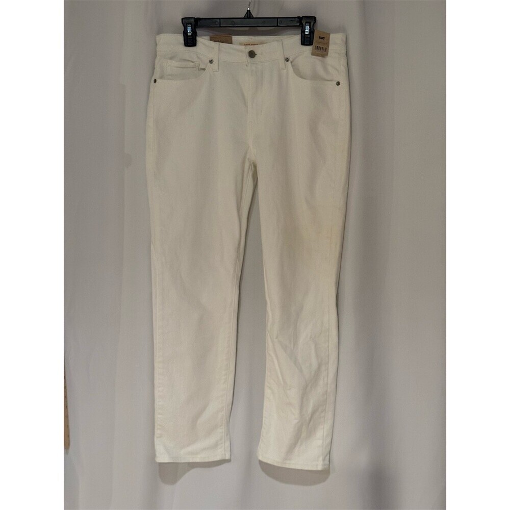 Levi’s Classic Straight Jeans Womens Size 12 White Mid Rise W31 L30